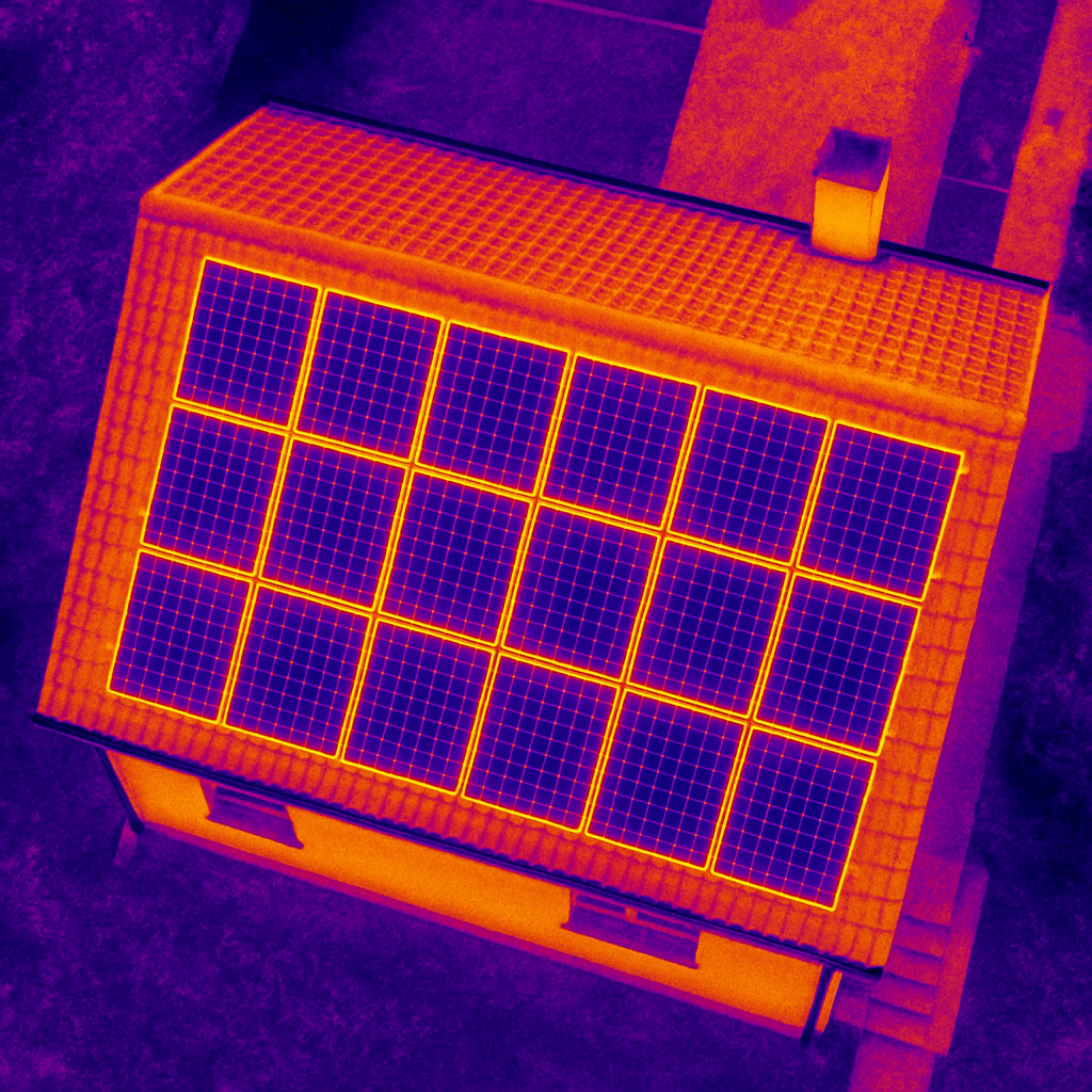 Thermografische-Dachaufnahme